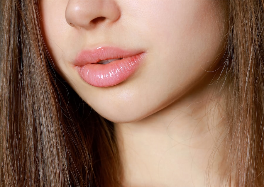 Photo lip filler clinic